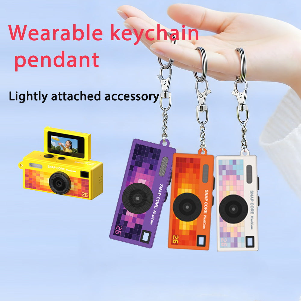 Flip-screen retro-style campus student digital camera teemdrop