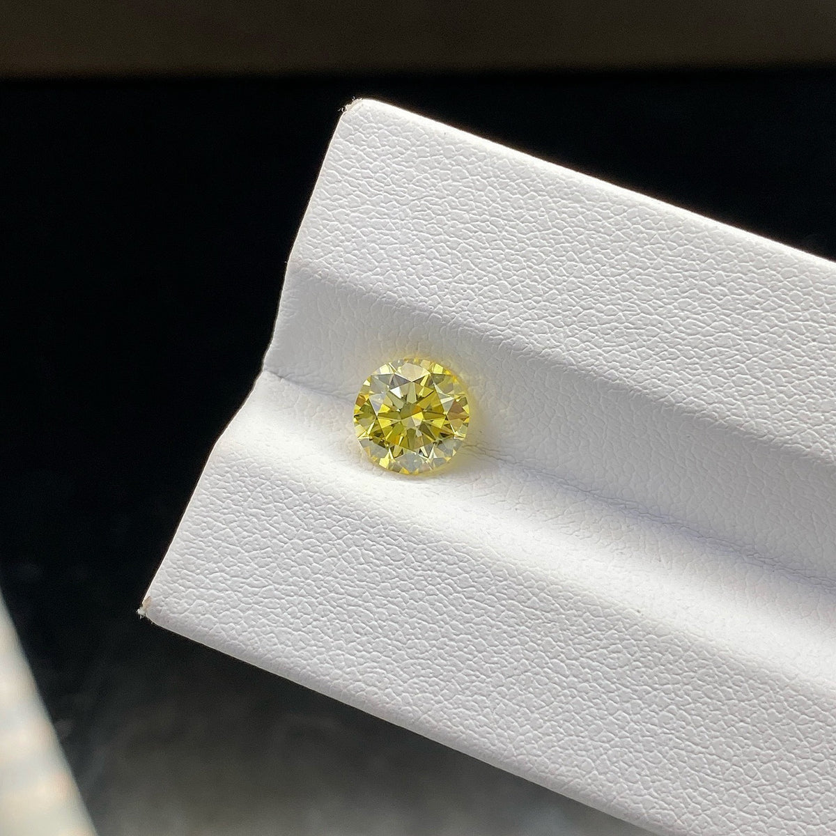 Lab Grown Round Yellow Diamond