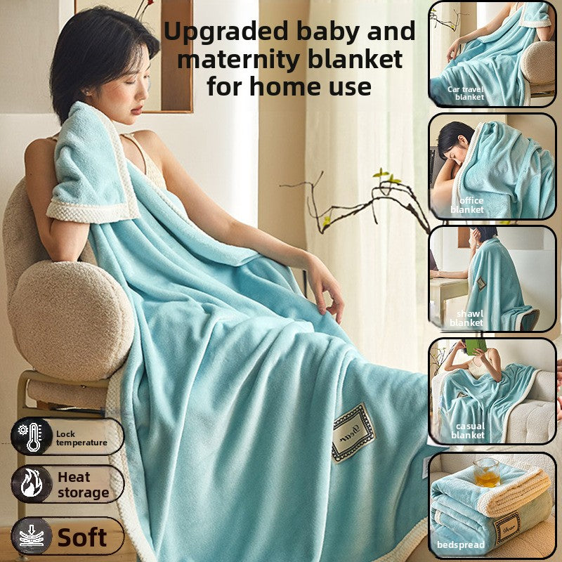 Coral Fleece Blanket Soft Anti-Static All Season Use