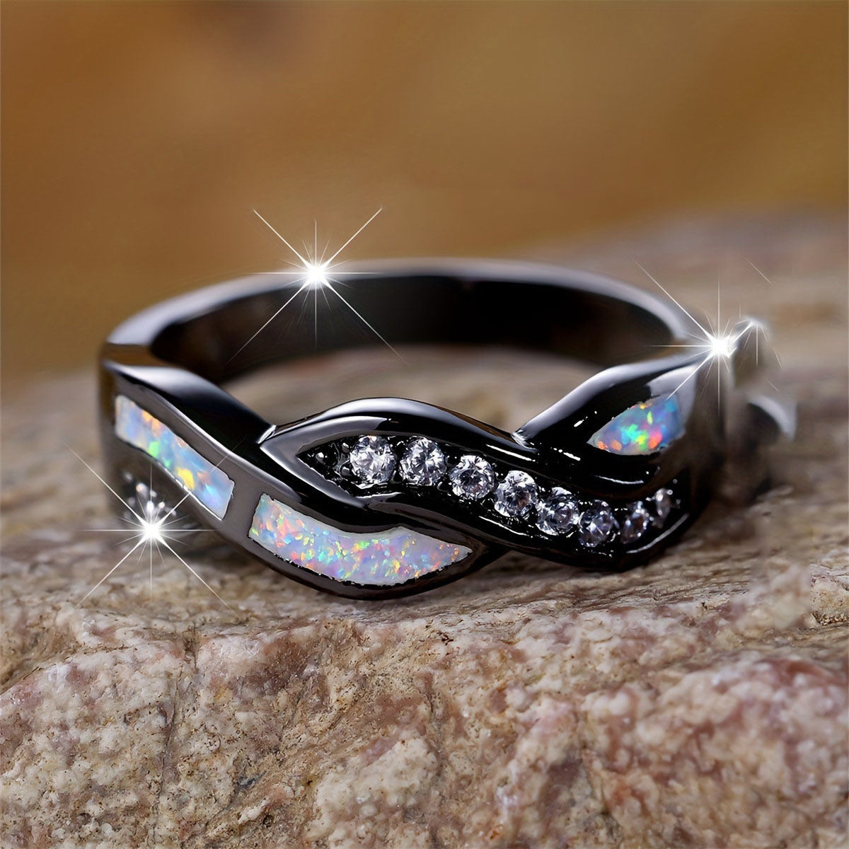 Twisted braid cross ring