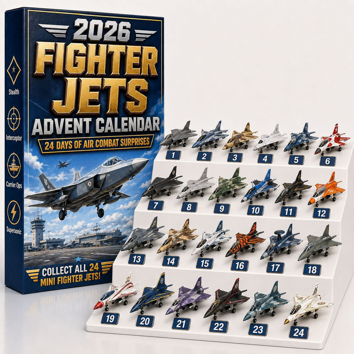 Aircraft Series Blind Box Advent Calendar Christmas Toy