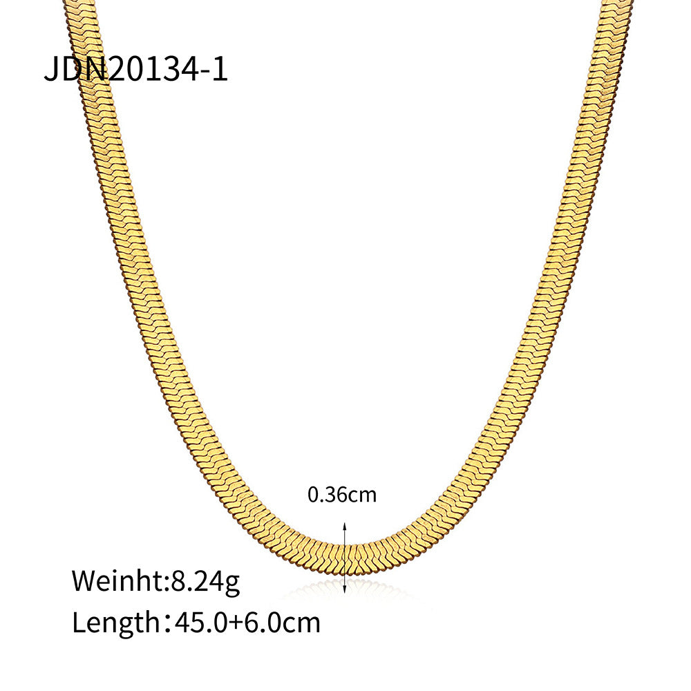 Snake bone chain necklace