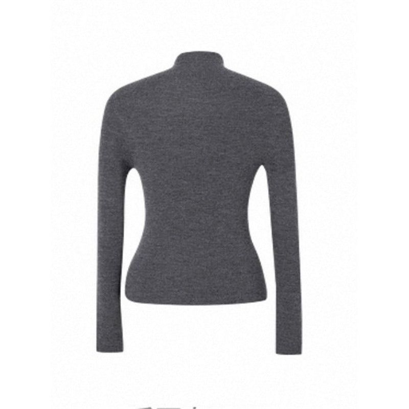 Pure Color Wool Inner Layering Knitwear