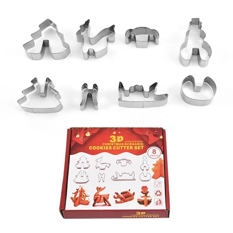 Stainless steel 3D three-dimensional cookie cutter teemdrop