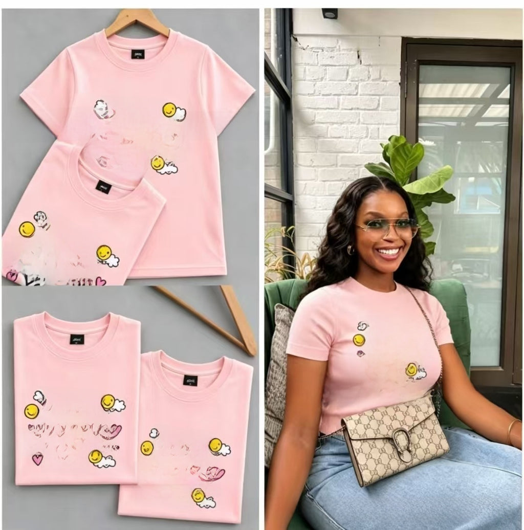 Cartoon-print top teemdrop
