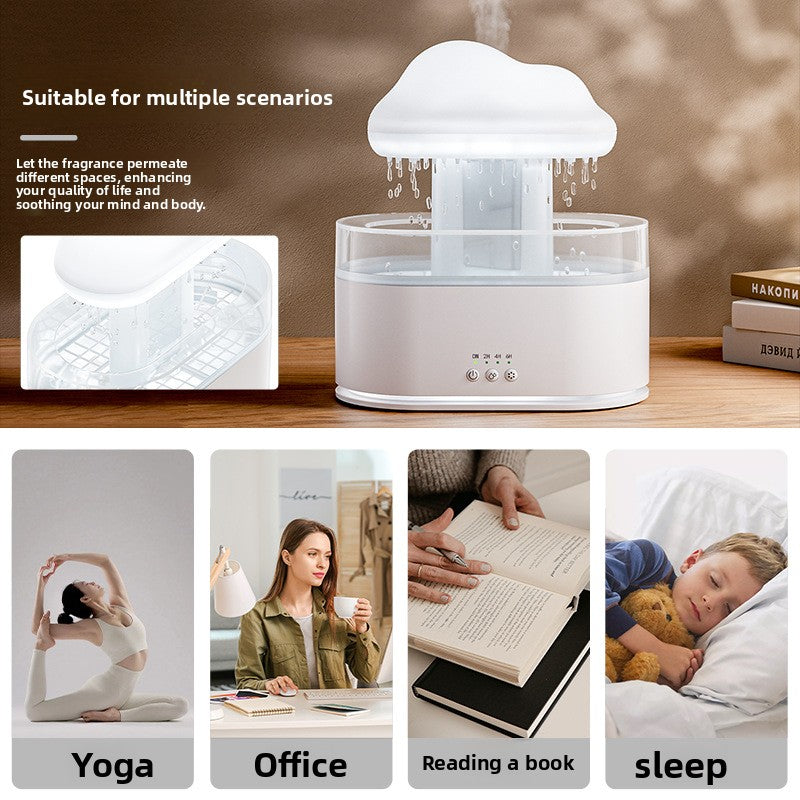 Ultrasonic Rain Cloud Humidifier Aroma Diffuser teemdrop