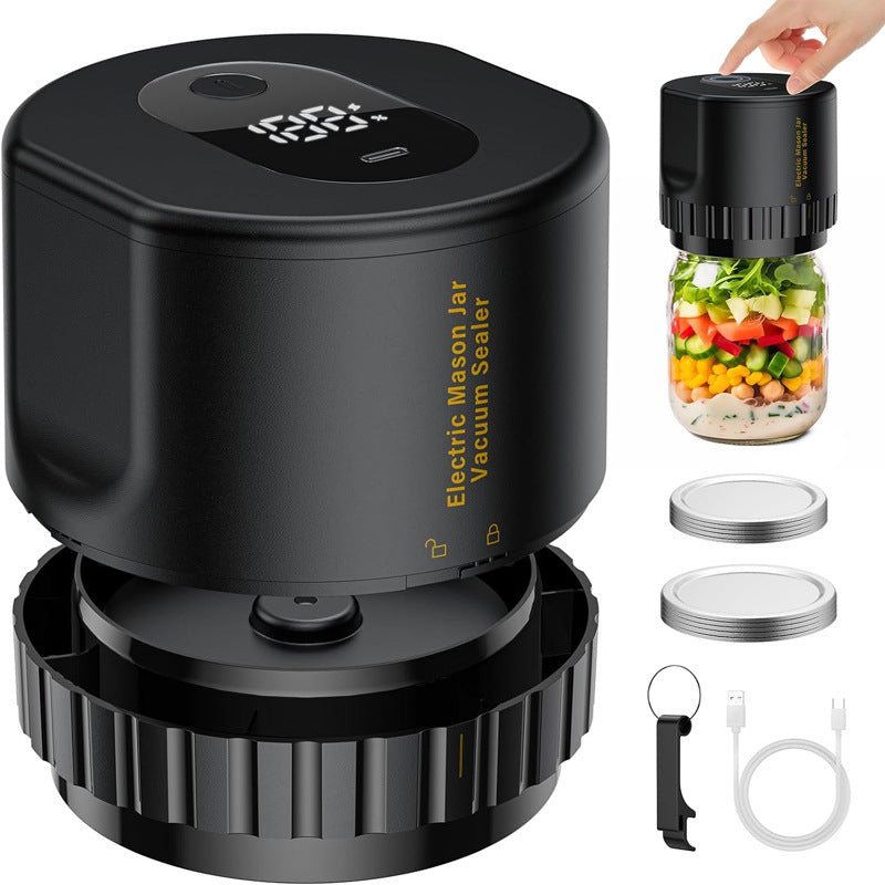 Electric Mason Jar Vacuum Sealer Kit teemdrop