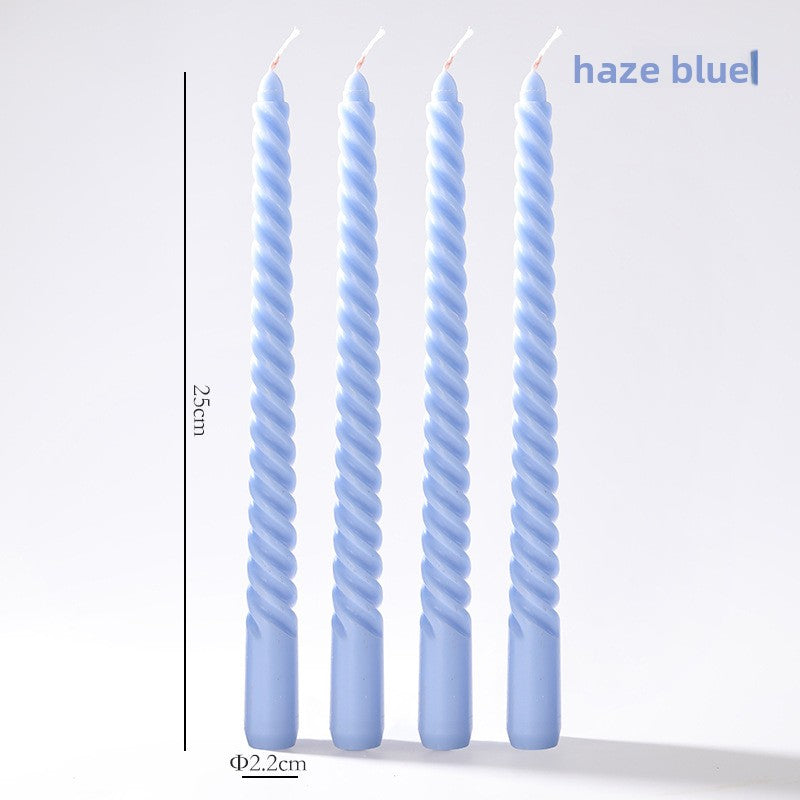 Vintage spiral long rod candle teemdrop