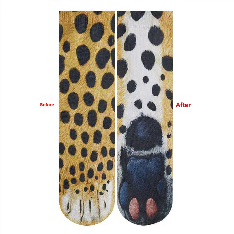 Animal Paw Print Novelty Socks