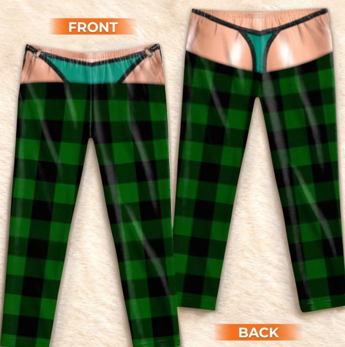 Christmas 3D Print Cotton Lounge Pants