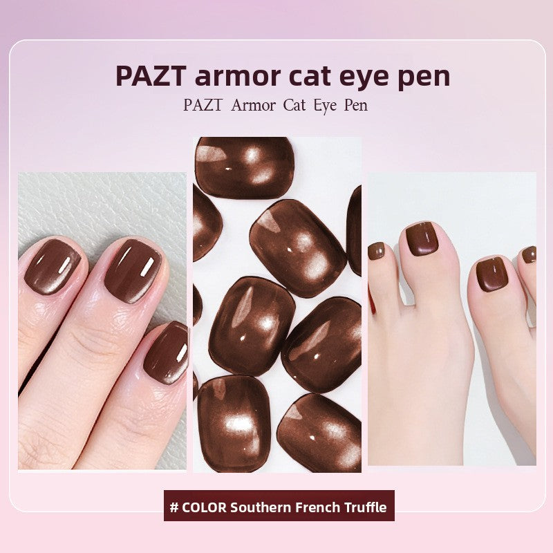 5-color cat-eye nail polish and nail art pen in one set