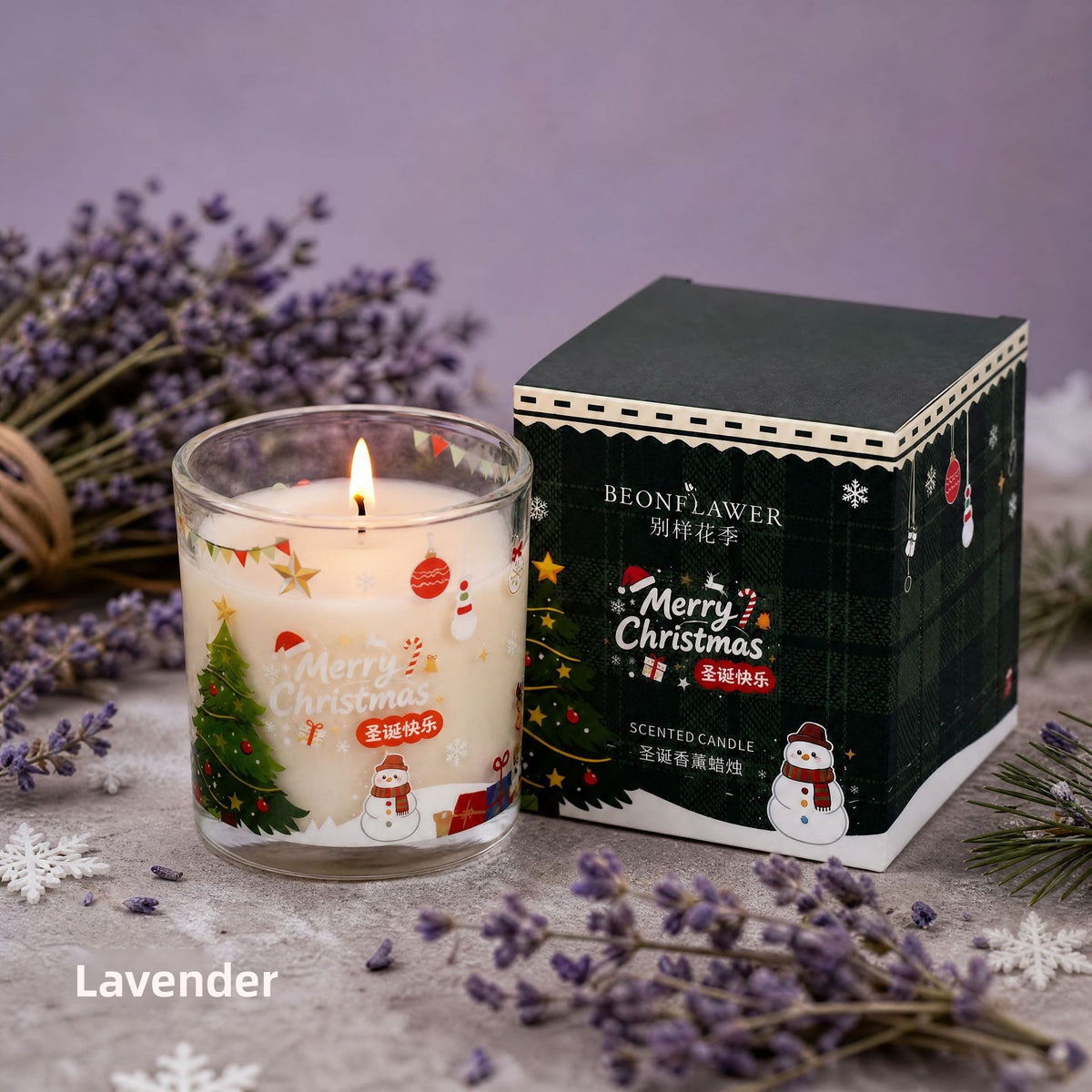 Fruit-Scented Soy Wax Aromatherapy Candle teemdrop