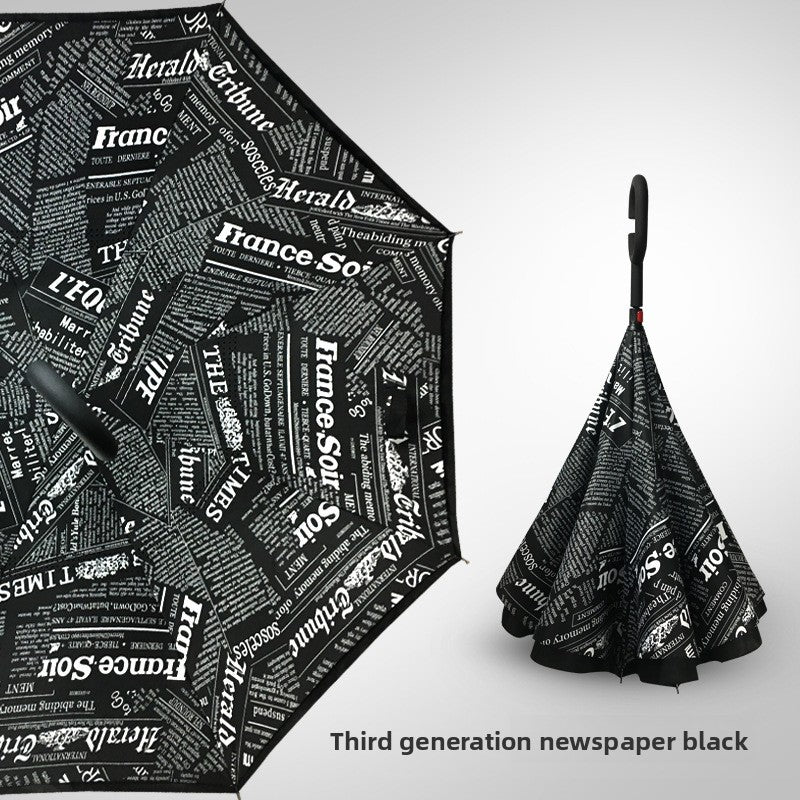 Reverse double-layer umbrella