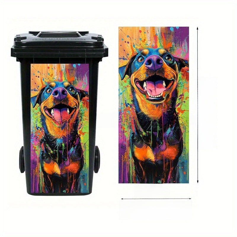 Self-Adhesive Waterproof Vinyl Trash Can Sticker teemdrop