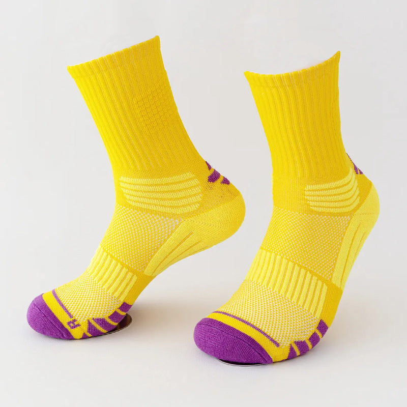 Shock-absorbing high-top sports socks teemdrop