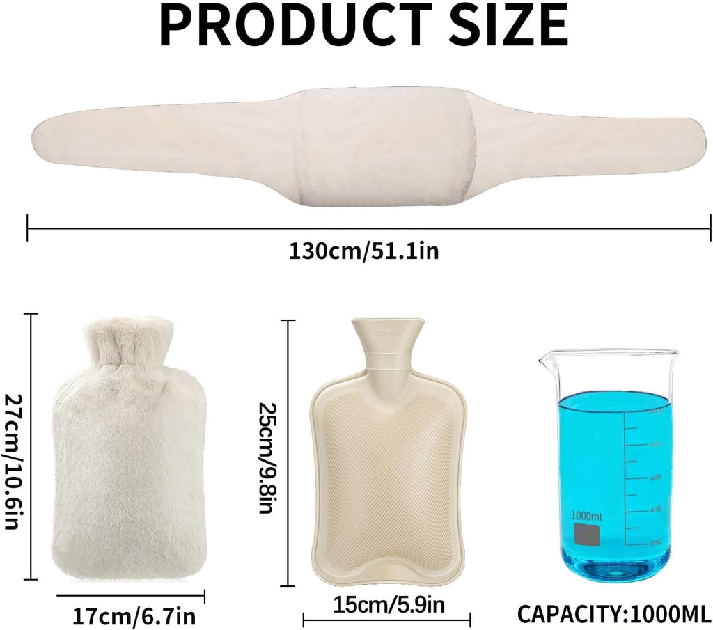 Water-filled hot water bag
