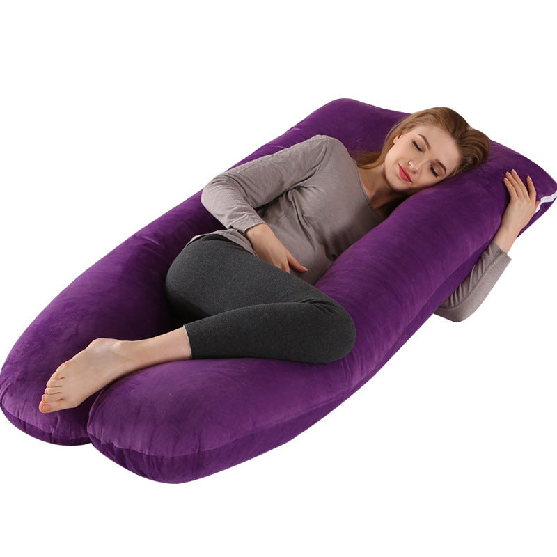 U-Shaped Maternity Body Pillow for Side Sleeping Support