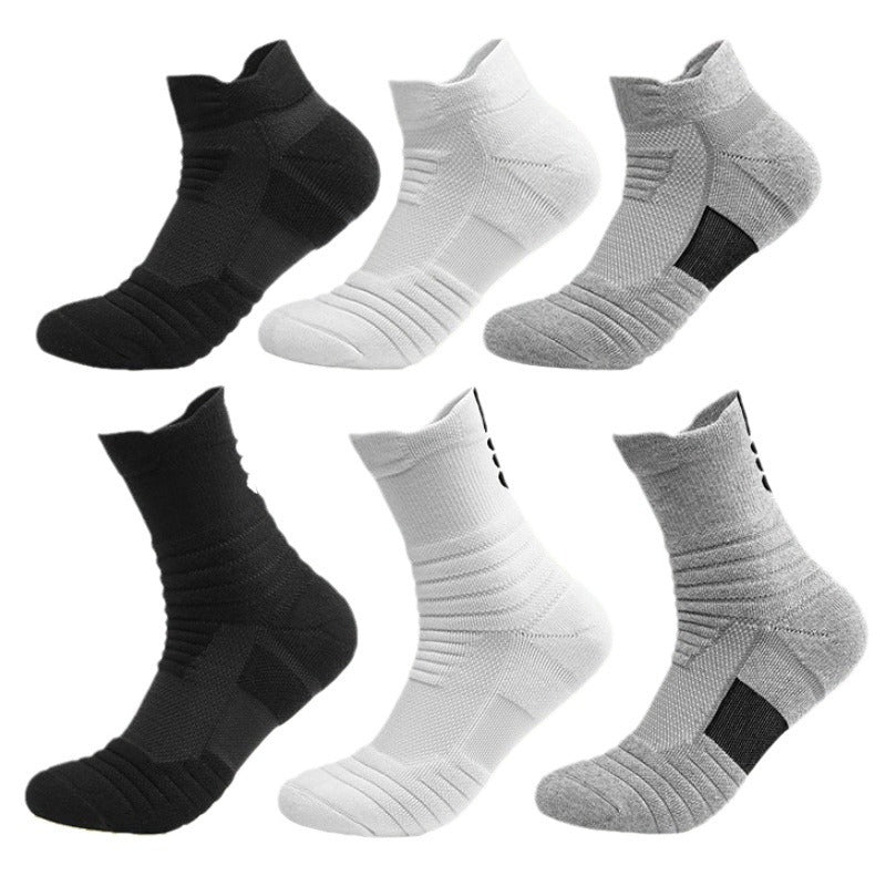 Shock-absorbing high-top sports socks teemdrop