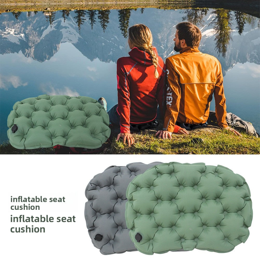 Self-Inflating Cushion Foldable Ergonomic Seat Pad