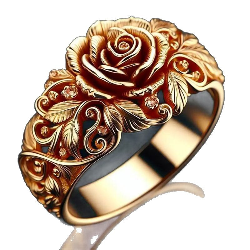 Rose Flower Ladies' Party Ring