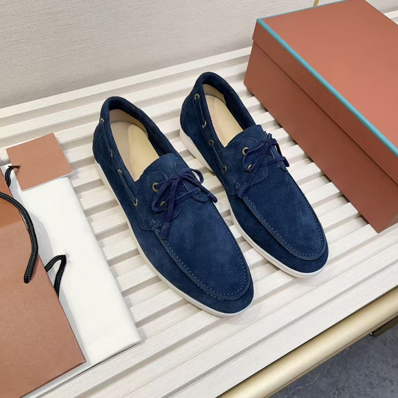 Casual Leather Shoes Simple All-match Fashion Men's Leather Loafers teemdrop