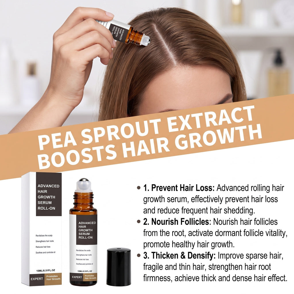 Nourishing Scalp Hair Serum with Massage Rollerball teemdrop