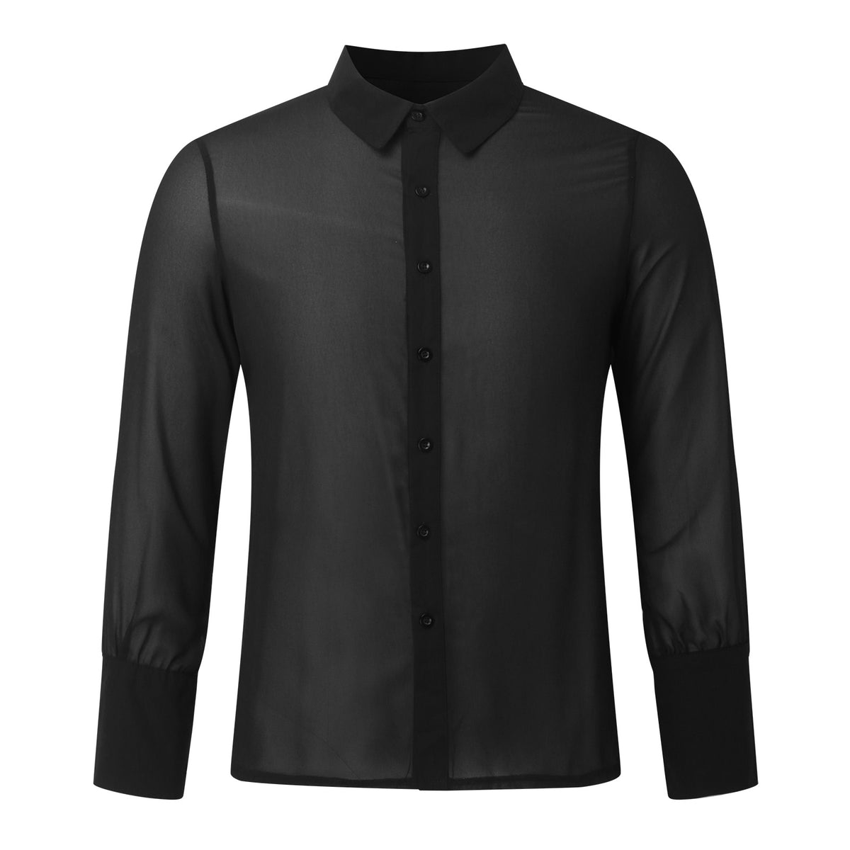 Men's Mesh See-Through Shirt