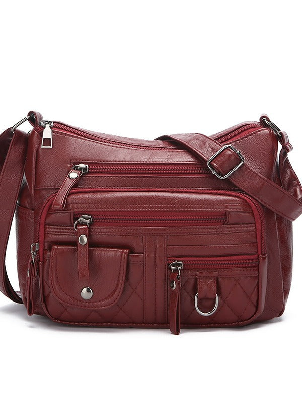 Soft PU Leather Casual Women's Single Shoulder Bag teemdrop