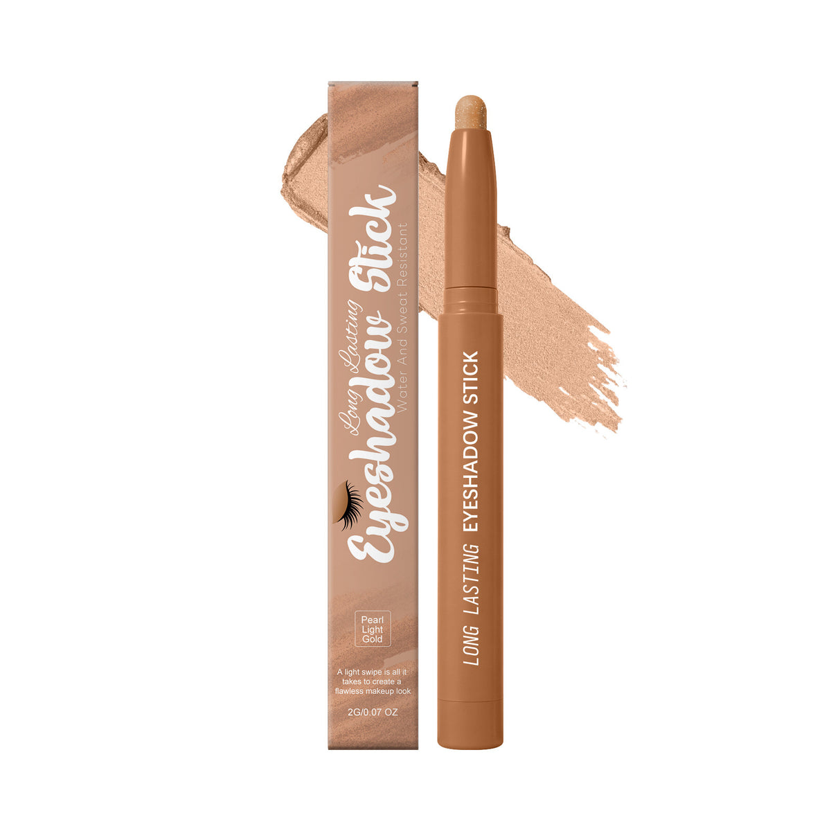 Long-Lasting Silky Smooth Pearl and Matte Eyeshadow Stick 2g For Daily Makeup