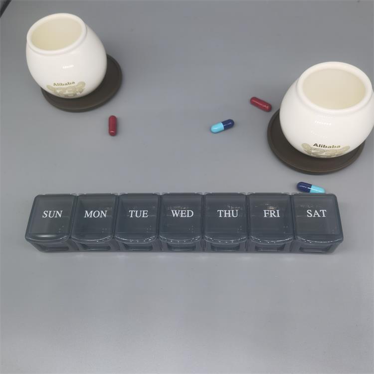 Weekly Pill Organizer with 7 Compartments