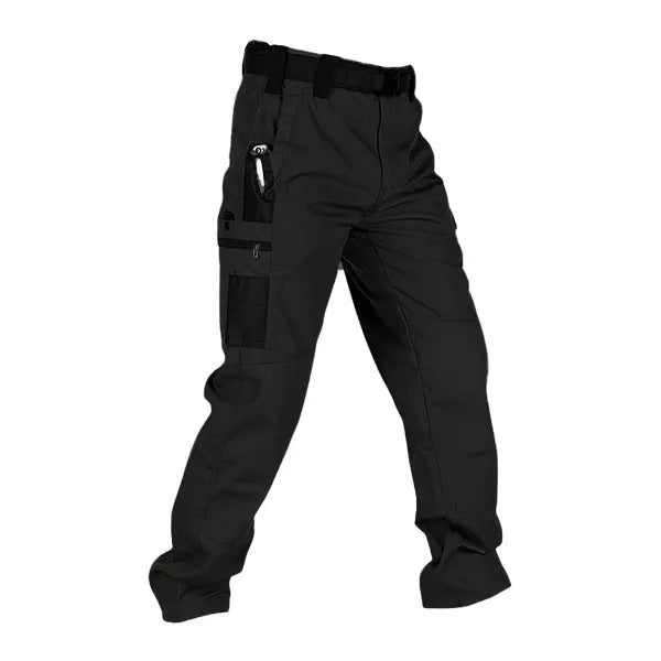 Men's Quick-Dry Tactical Cargo Pants Multi-Pocket Summer Casual Trousers 100% Polyester teemdrop