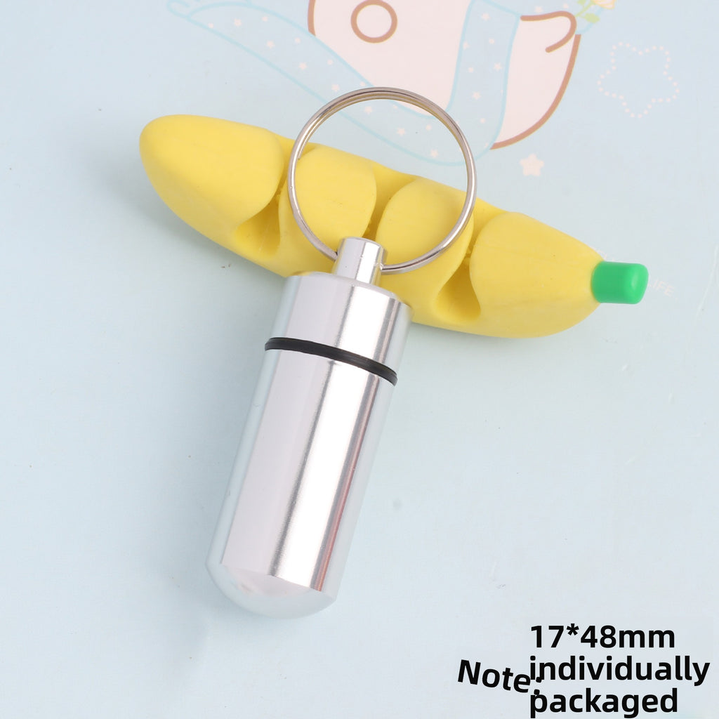 Mini Portable Aluminum Alloy Pill Bottle