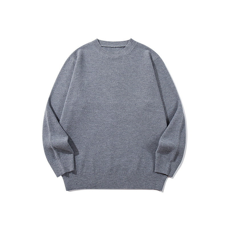 Men's Wool Blend Crew Neck Sweater teemdrop