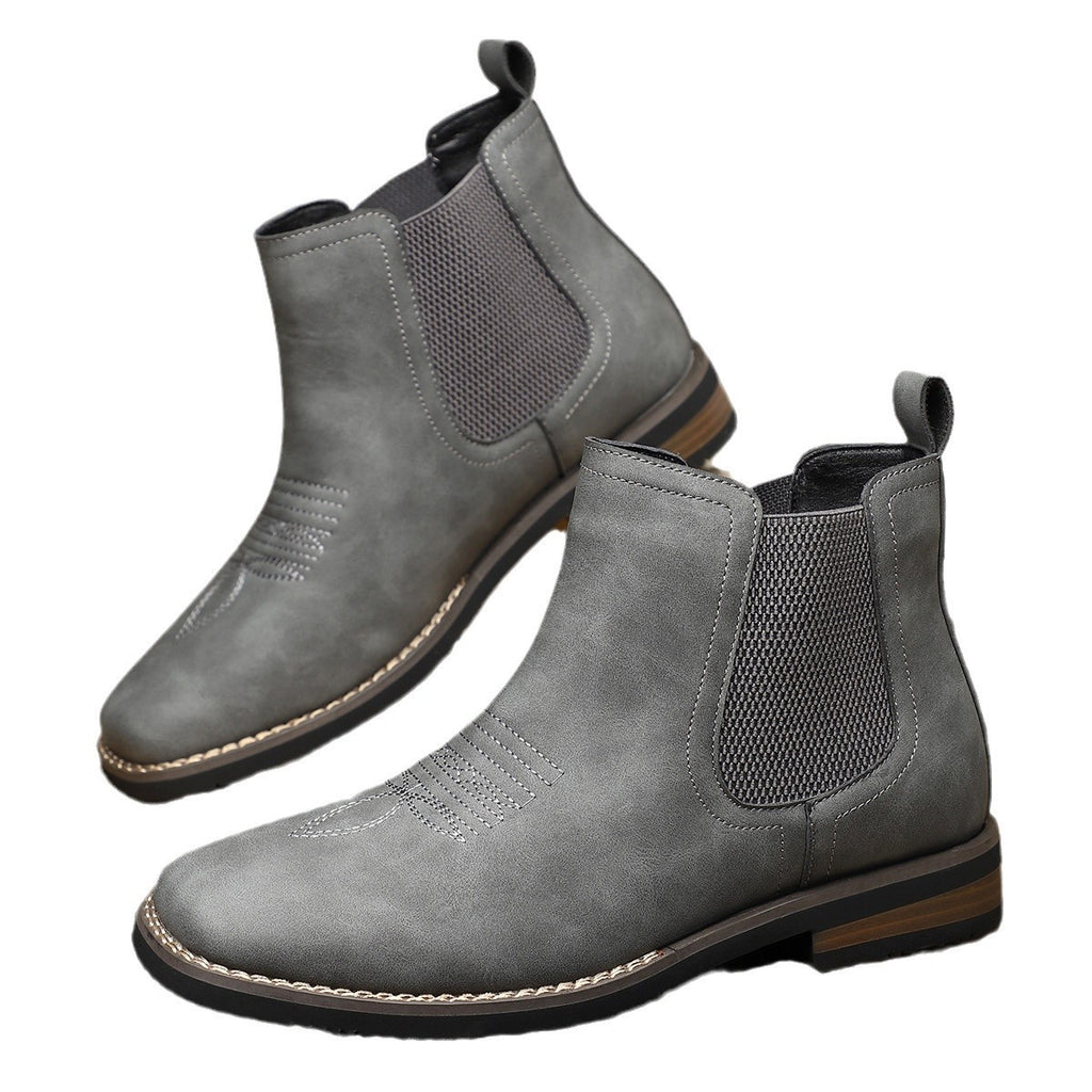 Men's Chelsea Style Mid-Calf Boots teemdrop