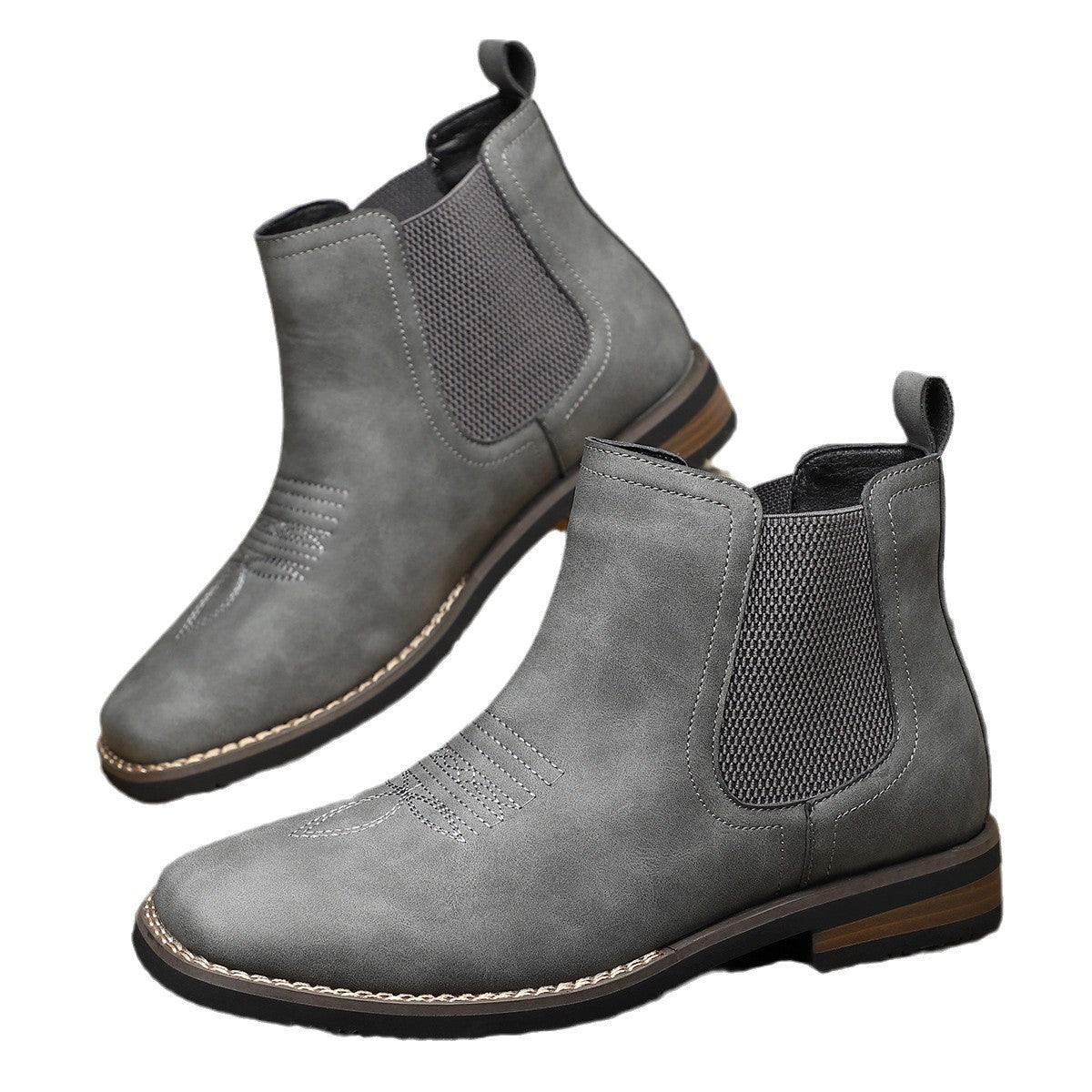 Men's Chelsea Style Mid-Calf Boots teemdrop