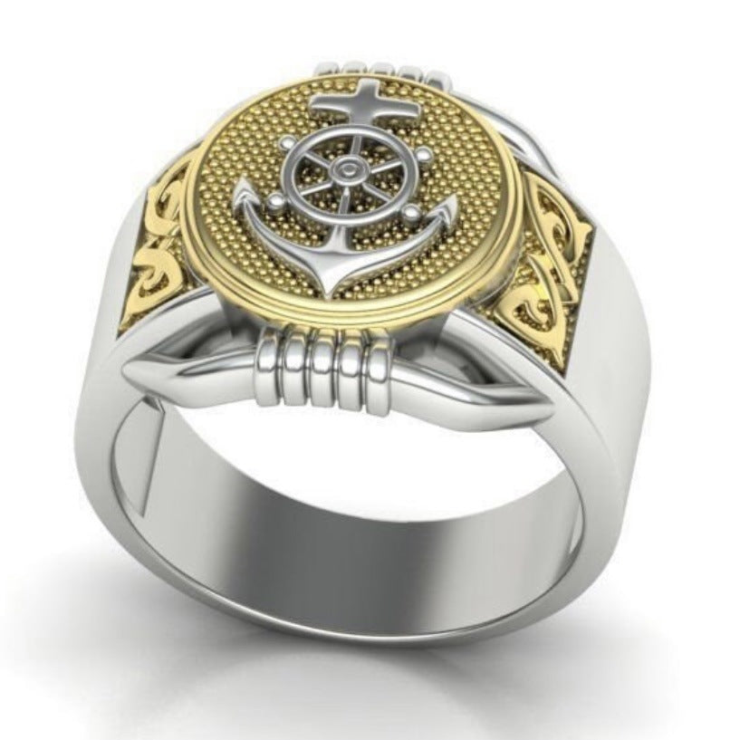 Anchor Shape Alloy Ring