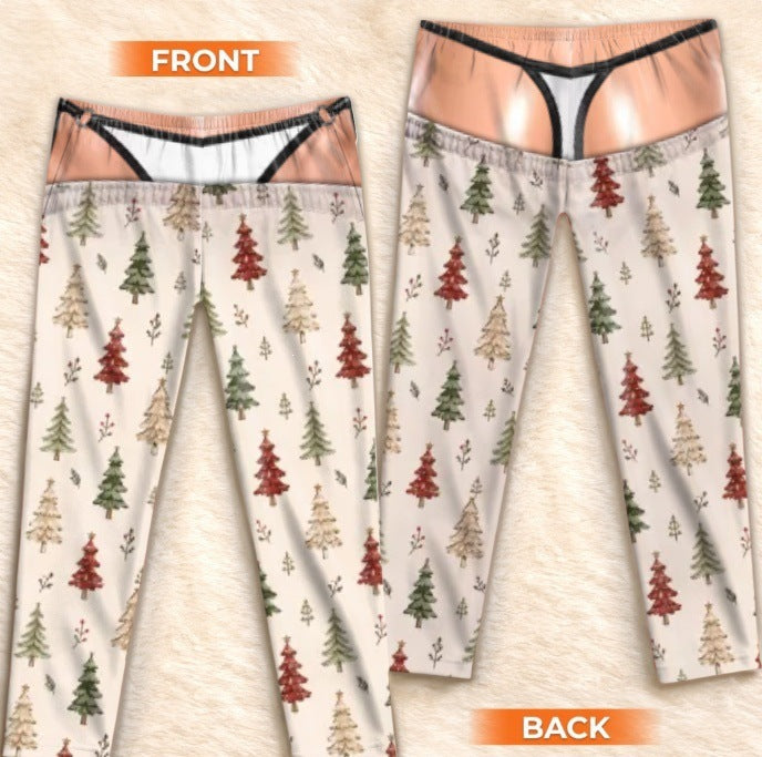 Christmas 3D Print Cotton Lounge Pants