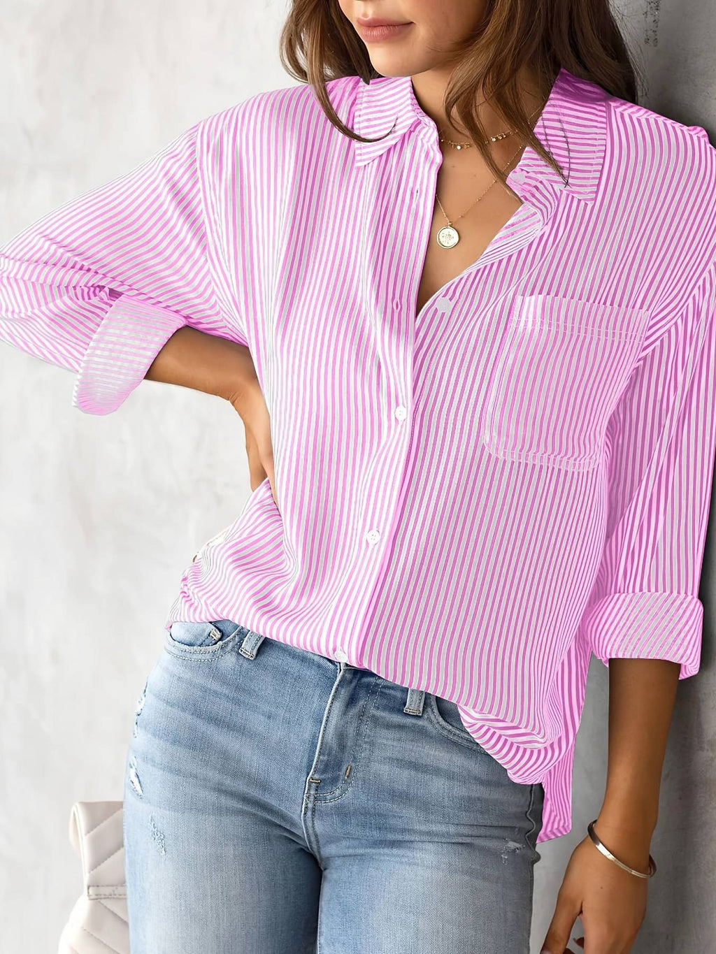 Women's Striped Woven Shirt
