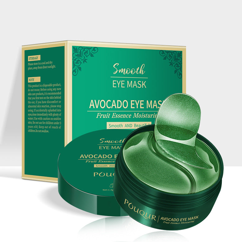 Gold eye mask for dark circles and hydration