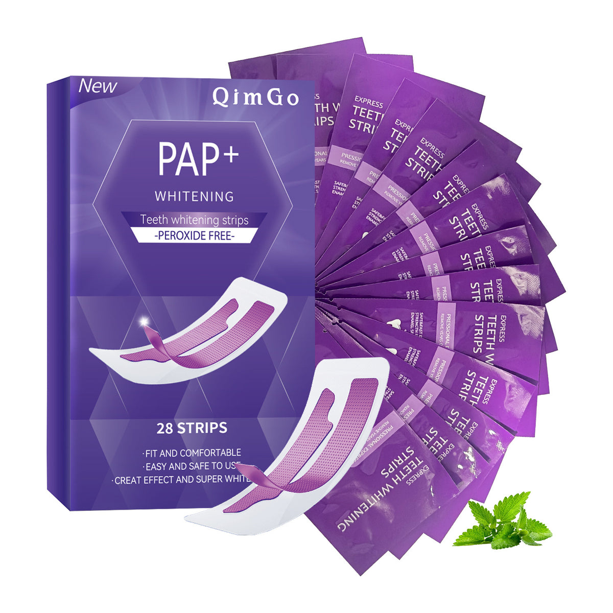 Whitening Purple Tooth Stickers