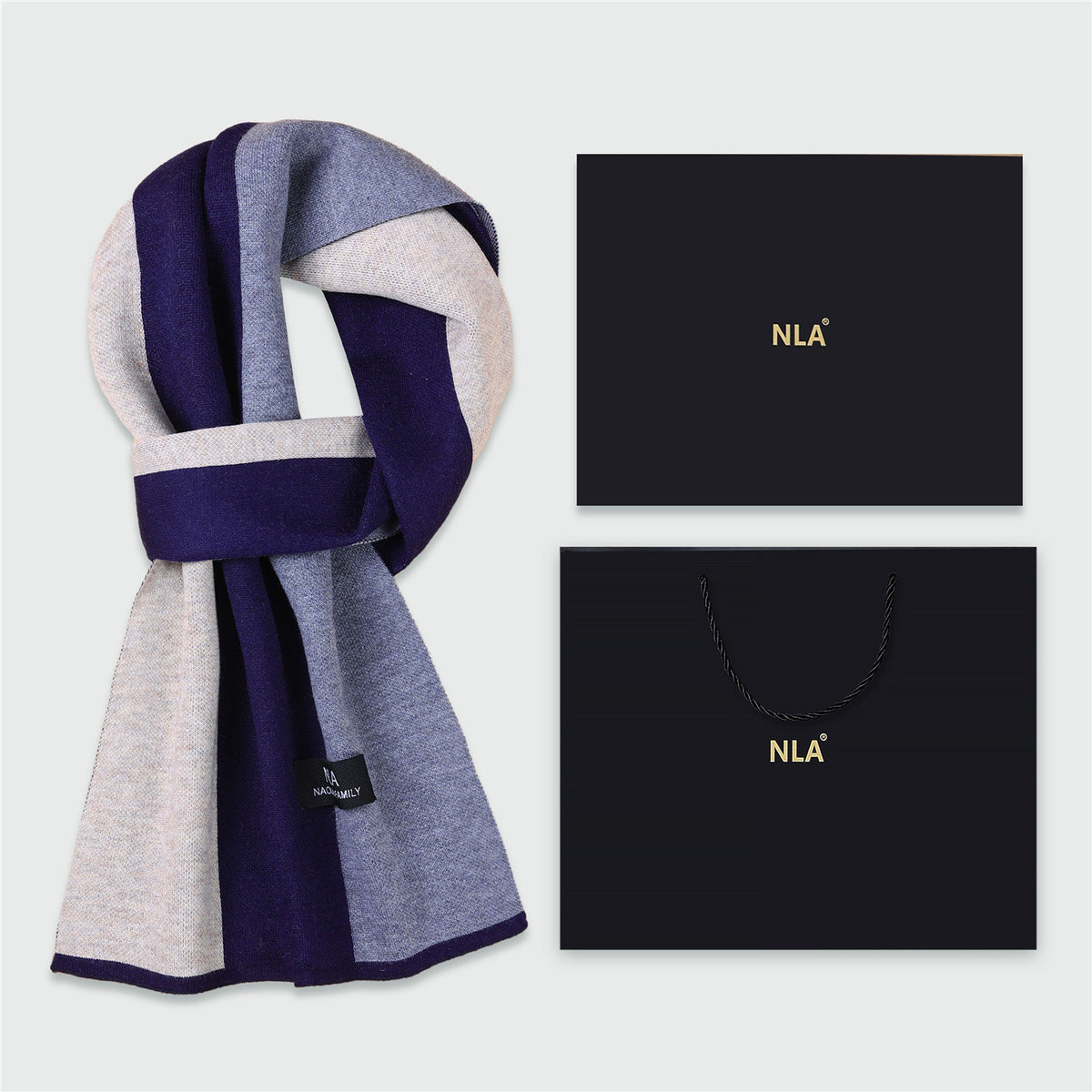 Men's Wool Scarf Men's Winter Warm Knitted Scarf teemdrop