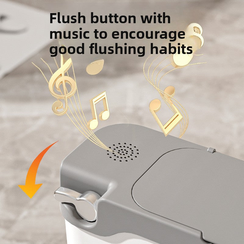 Children Simulated Flushing Sound Toilet Trainer