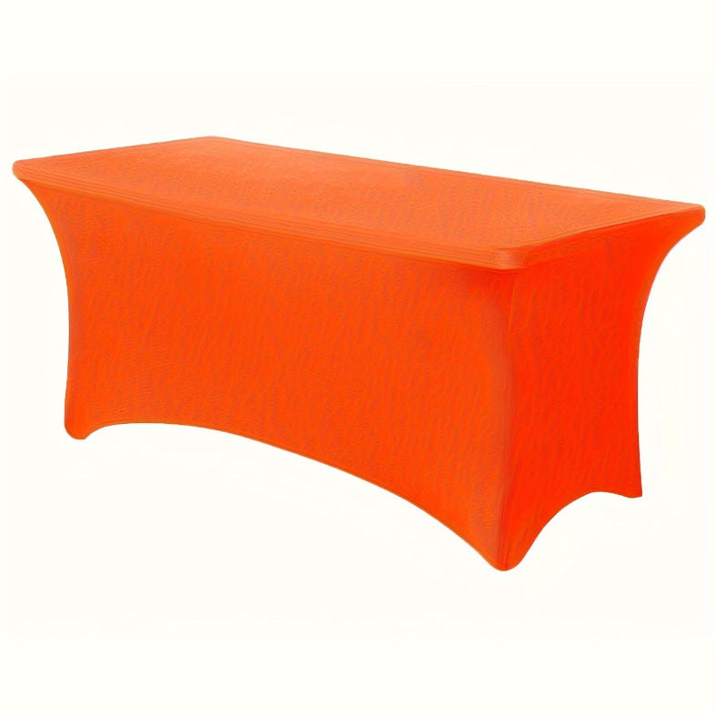 Stretch Spandex Fitted Table Cover Rectangle Elastic Tablecloth for Banquet Wedding Parties