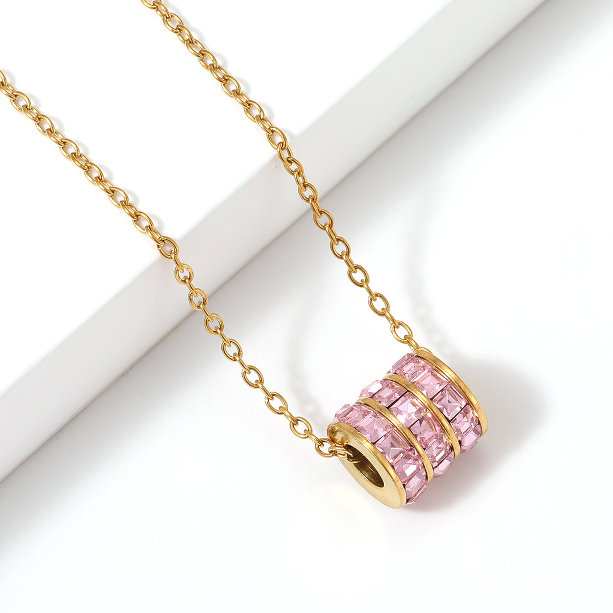 Birthstone Stainless Steel Adjustable Necklace