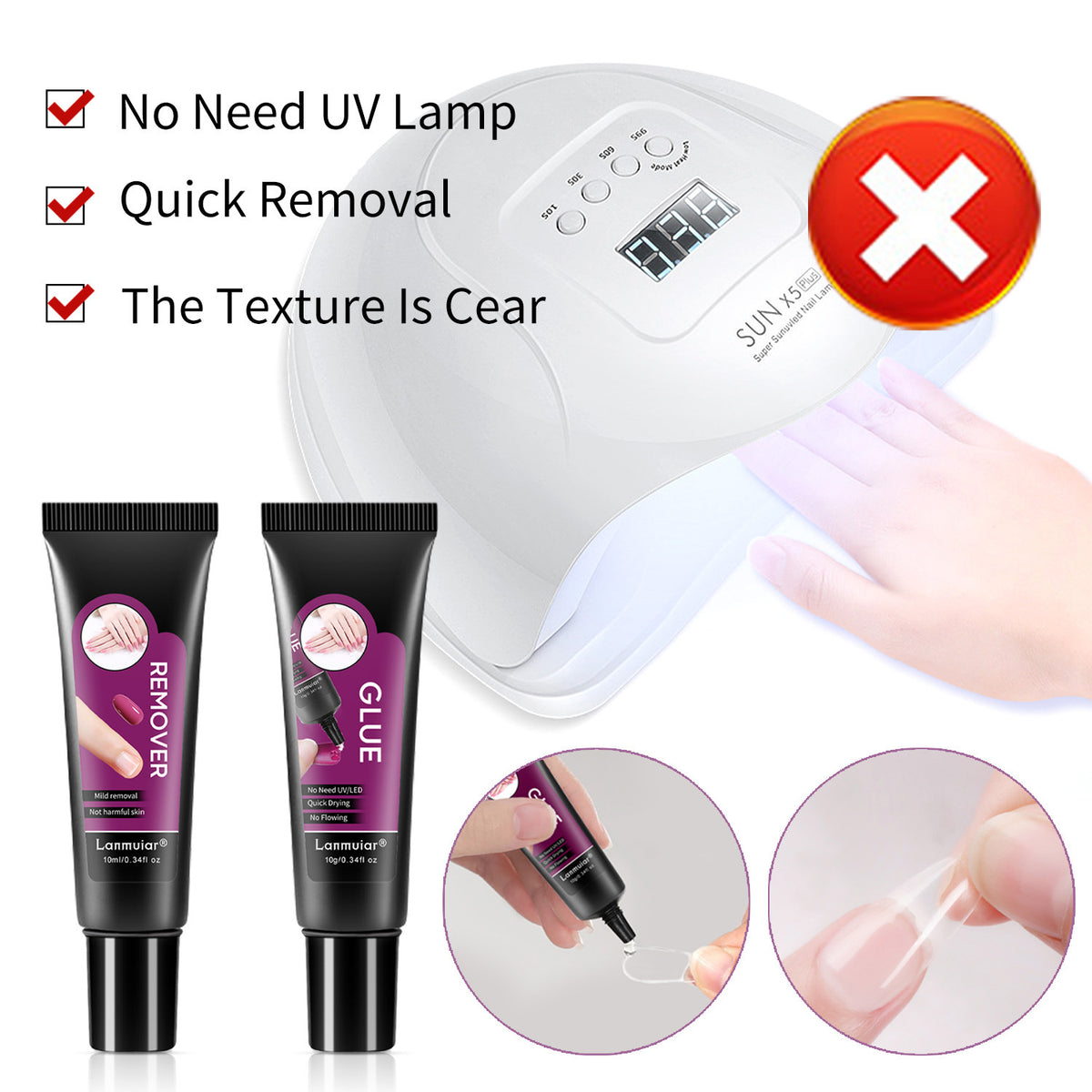 Nail Art special adhesive solid