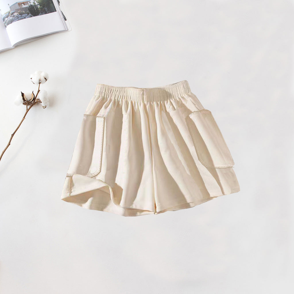 Cotton Home Pants Pajama Pants Women's Summer Shorts Loose Casual Home Outer Wearing Thin Double Pockets