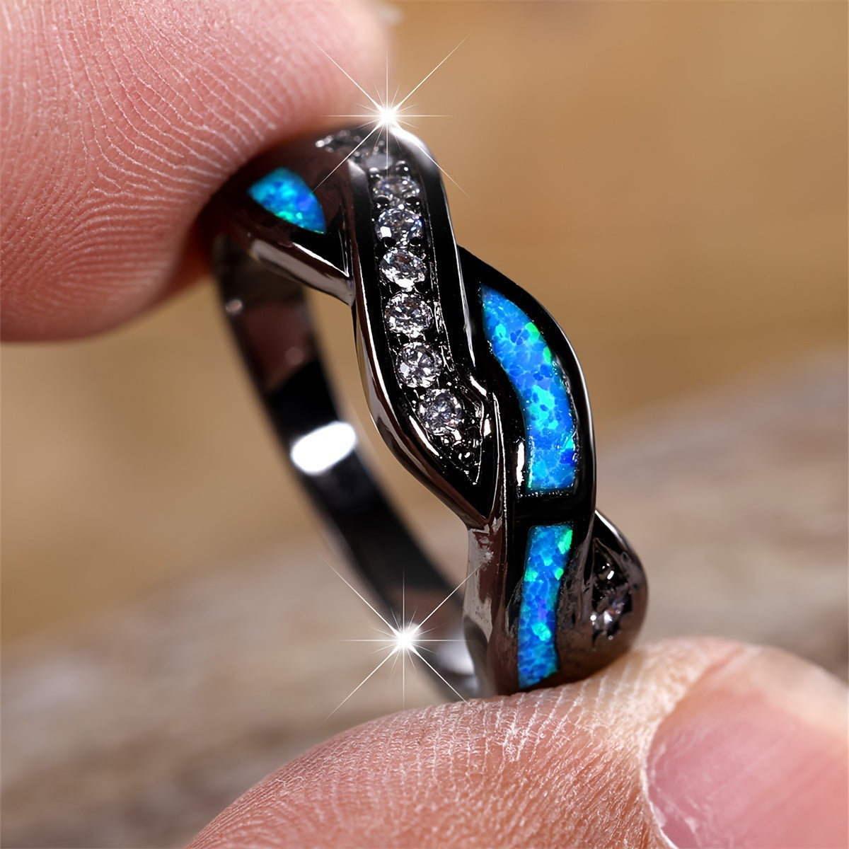 Twisted braid cross ring