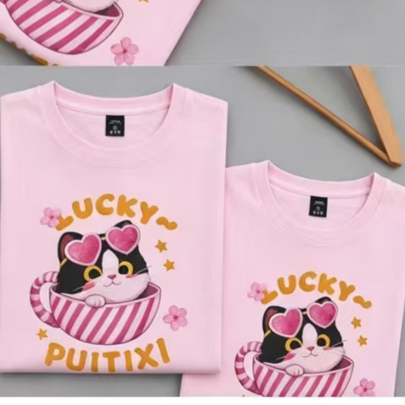 Cartoon-print top teemdrop