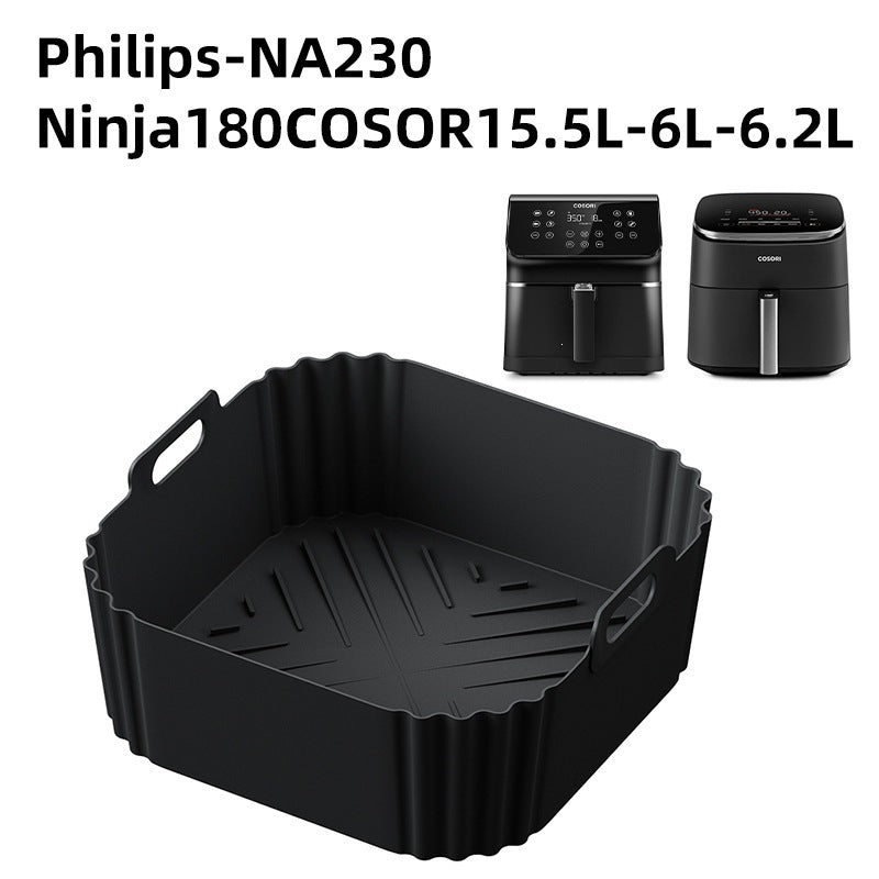 Air fryer silicone baking tray
