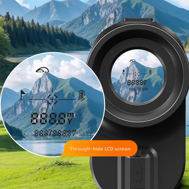 Rechargeable Laser Rangefinder with OIS Anti-Shake and Slope Function for Outdoor Sports